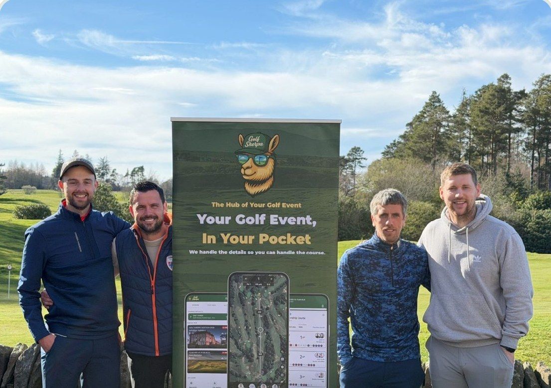 Golfers at a Golf Sherpa event